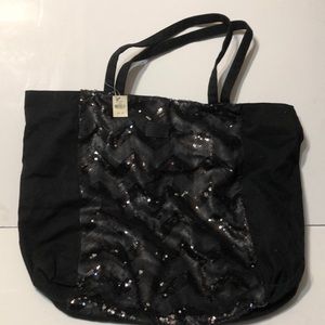 Victoria’s secret pink black sequin large tote